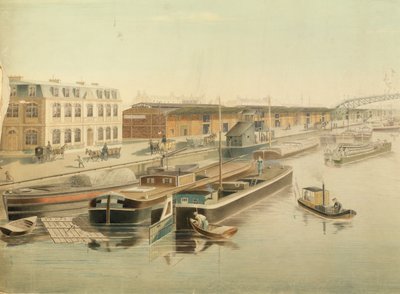 The Canal Saint-Martin (detail), 1889 by Jozefowicz